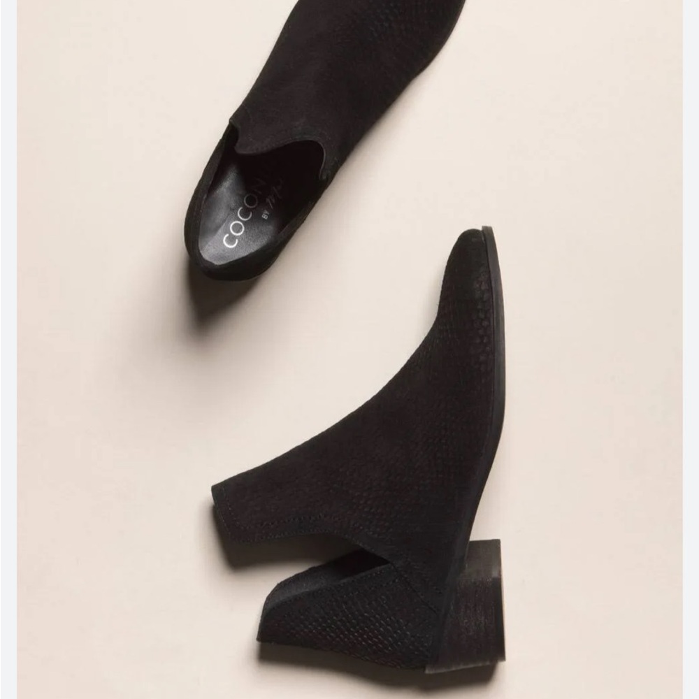 Coconuts Pronto Black Suede Booties - Matisse